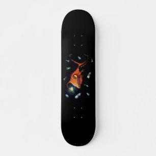 Funny Dark Anglerfish against Plastic Pollution Persoonlijk Skateboard