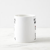 Funny Dark Humor Skeleton with Rose Mug Magische Mok (Center)