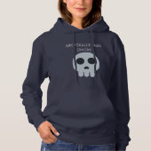 Funny dark skull emoji hoodie (Voorkant)