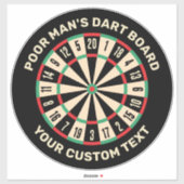 Funny Dart Board Sticker (Vel)