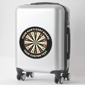 Funny Dart Board Sticker (Koffer)