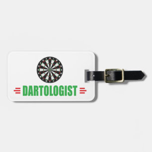 Funny Dart Game Lover Bagagelabel
