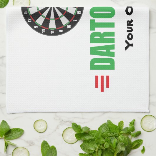 Funny Dart Game Lover Theedoek (Gevouwen)