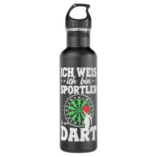 Funny Dart Gezegde voor Darts Darts Meister Waterfles