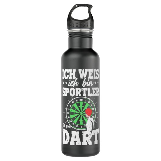 Funny Dart Gezegde voor Darts Darts Meister Waterfles (Voorkant)