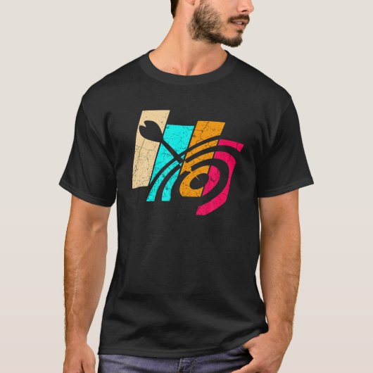  Funny Dart Player T-shirt (Voorkant)