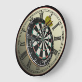 Funny Dartboard Design Wall Clock Grote Klok (Hoek)
