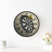 Funny Dartboard Design Wall Clock Grote Klok (Huis)