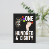 Funny Darts 180-kunstspeler Briefkaart (Staand voorkant)