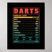 Funny darts, dikst-speler fan team poster (Voorkant)