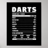 Funny darts, dikst-speler fan team poster (Voorkant)