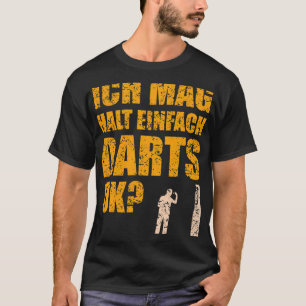 Funny Darts Gezegde Dart Speler met Dartboard T-shirt
