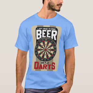 Funny darts gezegde darts motief dart player gi t-shirt