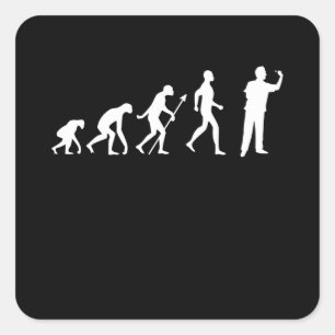 Funny Darts Gift Dartist Dart Throwing Vierkante Sticker