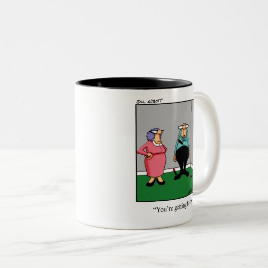 Funny Darts Humor Mok (Voorkant rechts)