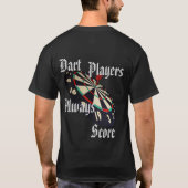 Funny Darts Players Scoring, Tshirt (Achterkant)