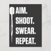 Funny Darts Problem Dartboard Fun Hobby Dart Playe Briefkaart (Voorkant)