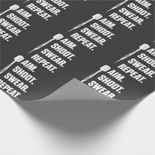 Funny Darts Problem Dartboard Fun Hobby Dart Playe Cadeaupapier (Hoek)