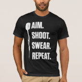 Funny Darts Problem Dartboard Fun Hobby Dart Playe T-shirt (Voorkant)