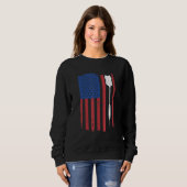 Funny Darts Shirt Amerikaanse vlag voor Da (Voorkant volledig)