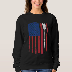 Funny Darts Shirt Amerikaanse vlag voor Da