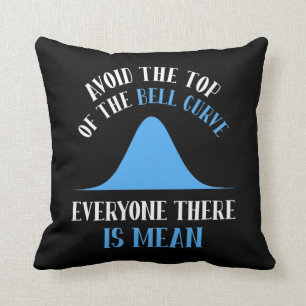 Funny Data Science Bell Curve Computer Programmer Kussen