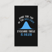 Funny Data Science Bell Curve Computer Programmer Visitekaartje (Voorkant)