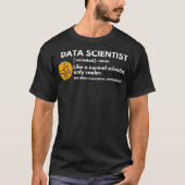 Funny Data Scientist Definition Computer Science T-shirt (Voorkant)