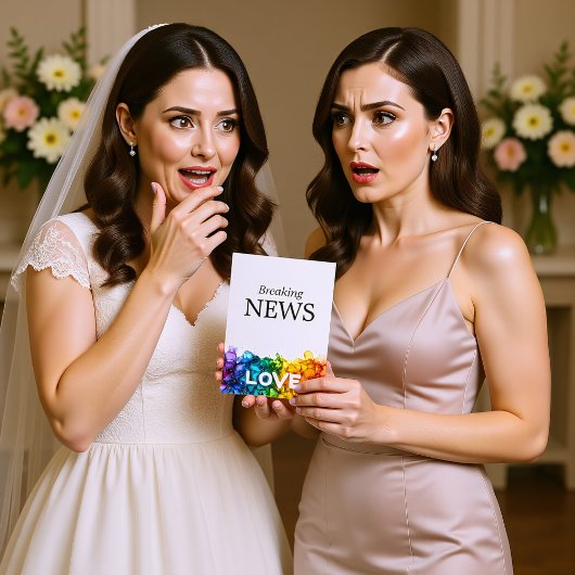 🌈 funny DATE Wedding change Painted With Love Informatiekaartje