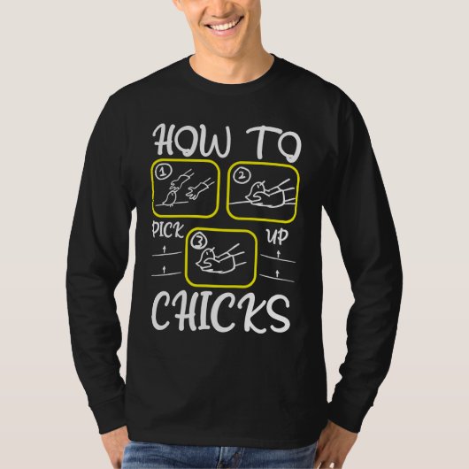 Funny Dating Coach How To Pick Up Chicks Speed Dat T-shirt (Voorkant)