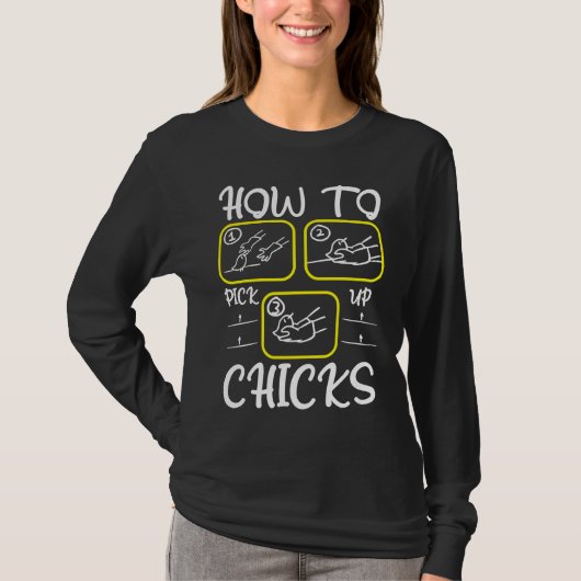 Funny Dating Coach How To Pick Up Chicks Speed Dat T-shirt (Voorkant)