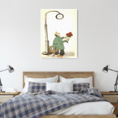 Funny "Dating" Stretched Canvas print (Insitu (Slaapkamer))