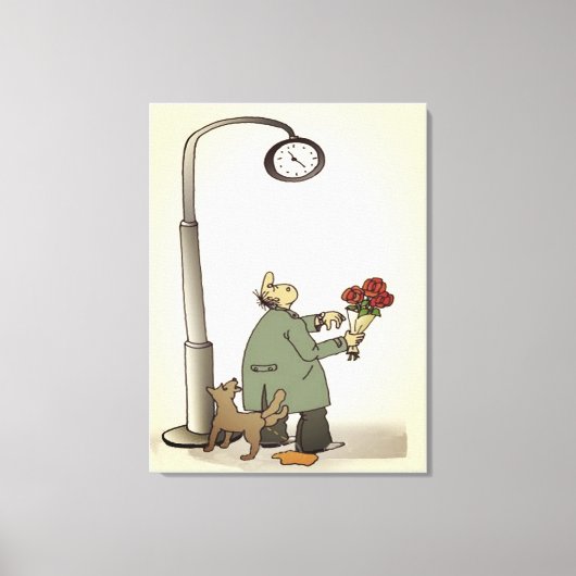 Funny "Dating" Stretched Canvas print (Voorkant)