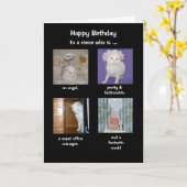 Funny Daughter/Daughter-in-law/Niece Birthday Kaart (Gele Bloem)