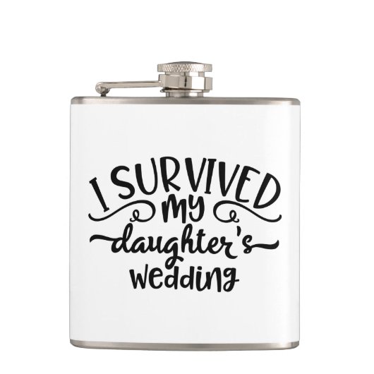 Funny Daughter's Wedding Design Heupfles (Voorkant)