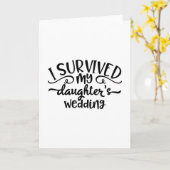 Funny Daughter's Wedding Design Kaart (Gele Bloem)