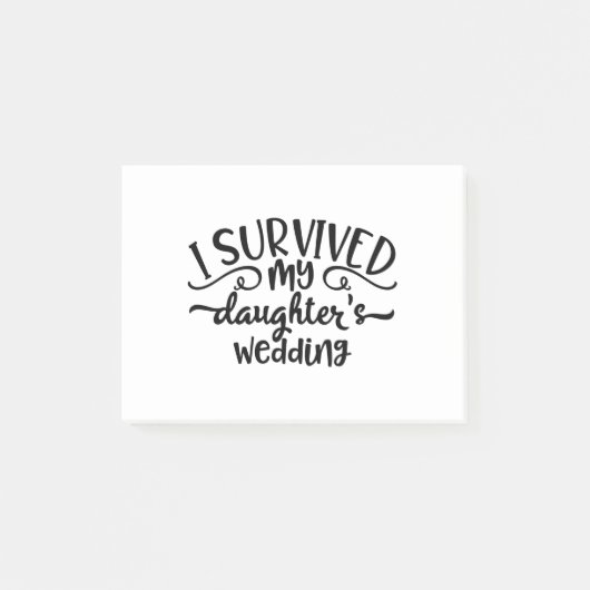 Funny Daughter's Wedding Design Post-it® Notes (Voorkant)