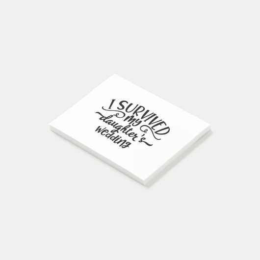 Funny Daughter's Wedding Design Post-it® Notes (Schuin)
