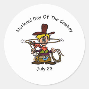 Funny Day of the Cowboy Sticker