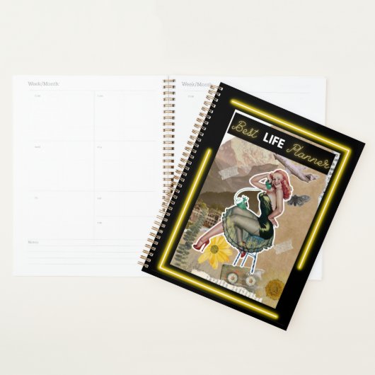 Funny Day Planner/Journal For Women Retro-Best Lif Planner (Display)