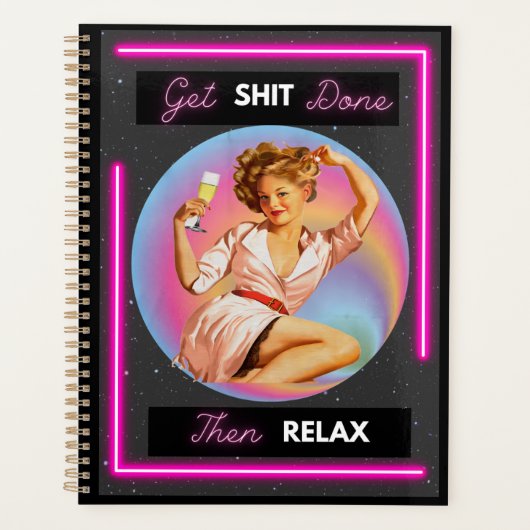 Funny Day Planner/Journal For Women Sassy-Relax Planner (Voorkant)