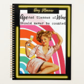 Funny Day Planner/Journal For Women Sassy-Wine Planner (Voorkant)