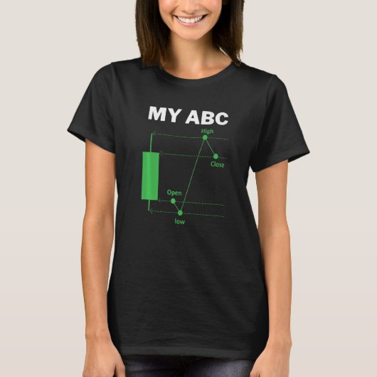 Funny Day Trading Quote My ABC Stockbroker Market T-shirt (Voorkant)
