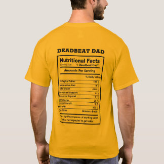 Funny Dead Beat Dad citeert Meme Deadbeat Pa T-shirt