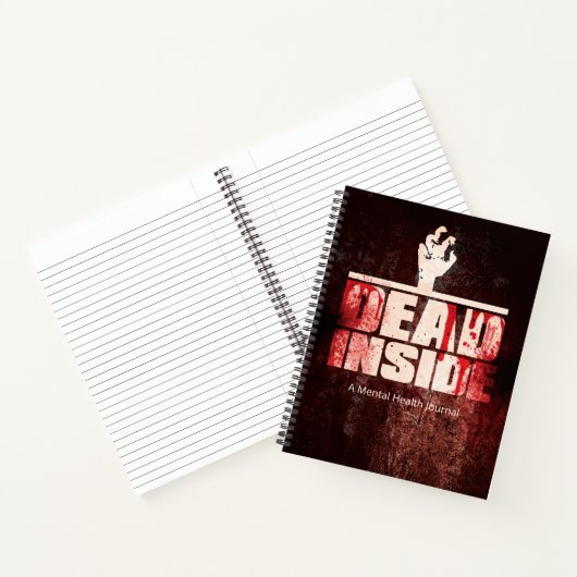 Funny Dead Inside Zombie Journal Notitieboek (Binnen)