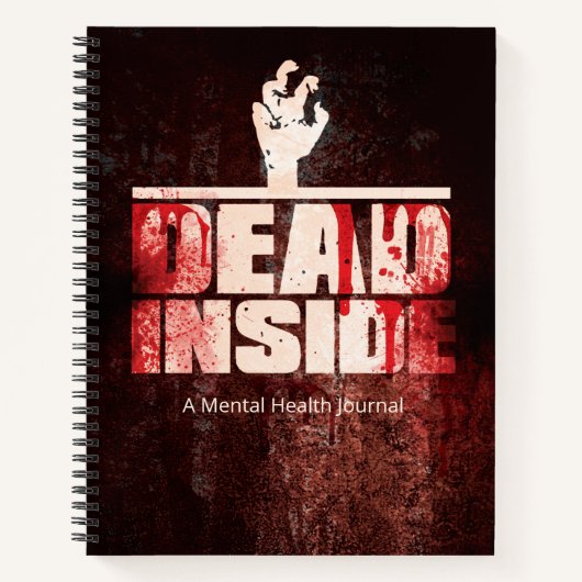 Funny Dead Inside Zombie Journal Notitieboek (Voorkant)