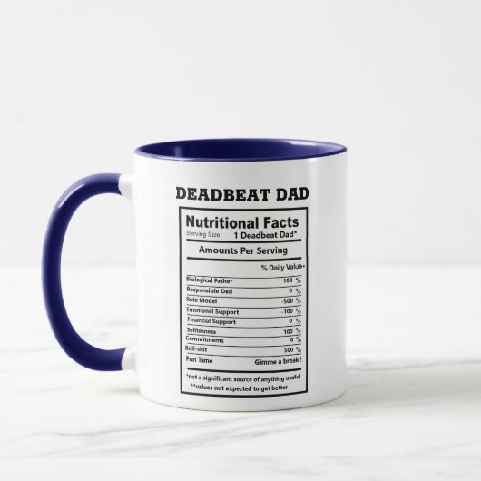 Funny Deadbeat Dad Sarcastic Quotes Mok (Links)