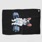 Funny Deadlift Gym Golfhanddoek (Horizontaal)