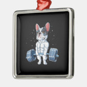 Funny Deadlift Gym Metalen Ornament (Links)