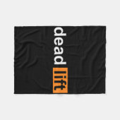 Funny Deadlift Powerlifting Bodybuilding Gym Sport Fleece Deken (Voorkant (Horizontaal))